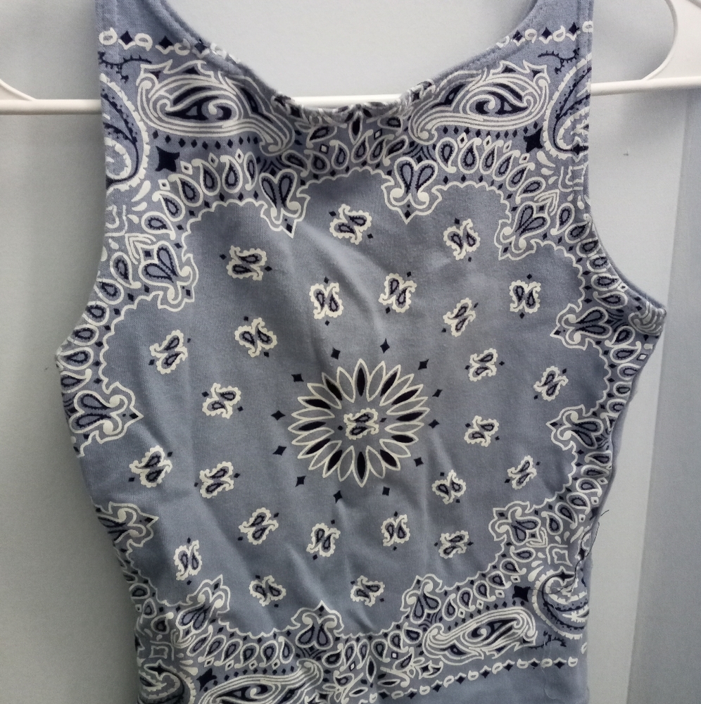 Vintage bandana fitted top